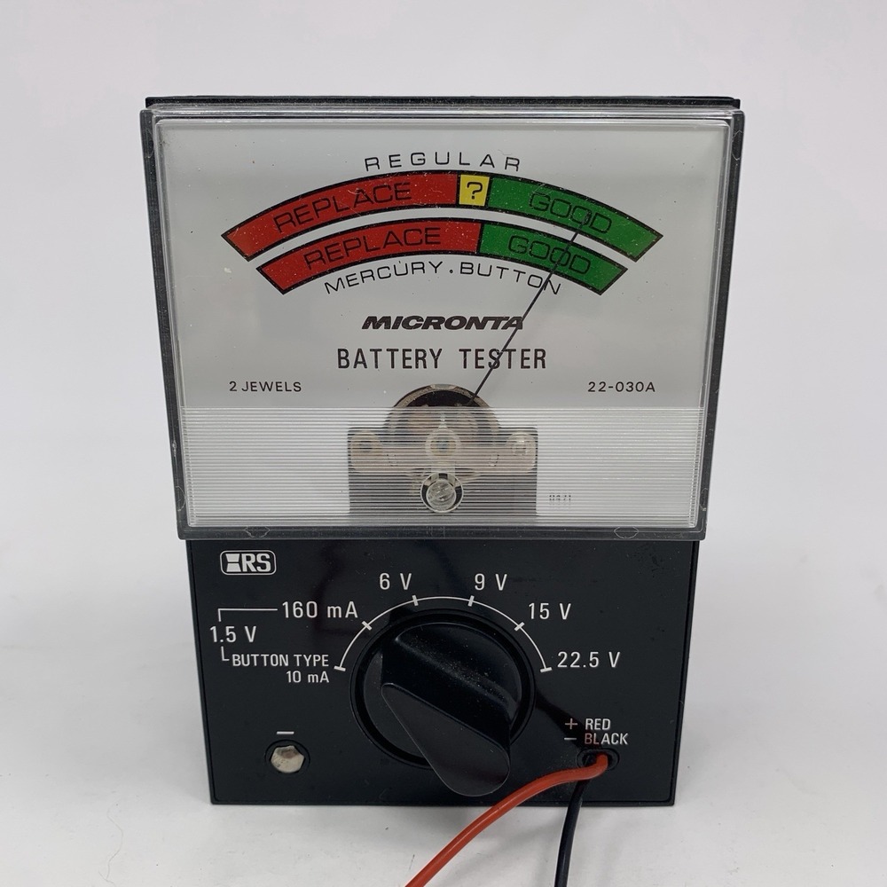 Vintage Micronta 22-030A Battery Tester Tested And Works. Radio Shack